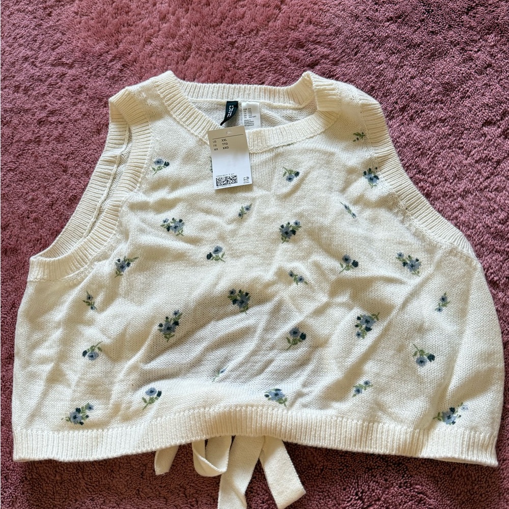 Floral Knit Crop Top